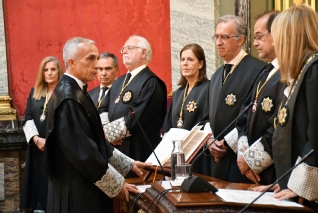 José María Sánchez promete su cargo como fiscal togado jefe de la Sala Quinta del Tribunal Supremo